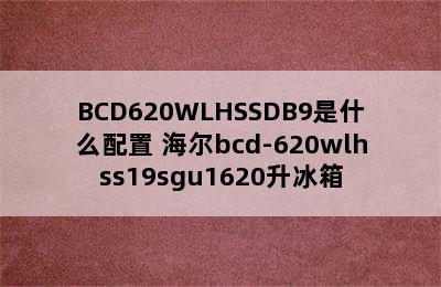 BCD620WLHSSDB9是什么配置 海尔bcd-620wlhss19sgu1620升冰箱